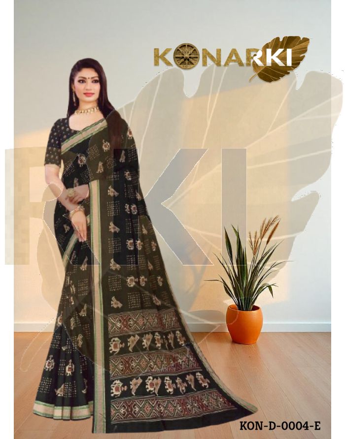 Sharvya Dark Green Wetless Viscose Saree with Traditional Elegance and Unstitched Blouse