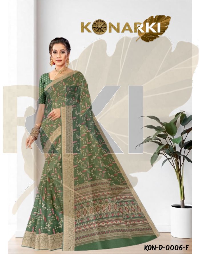 Arshiya Light Green Chiffon Jacquard Saree with Intricate Floral Motifs and Unstitched  Blouse
