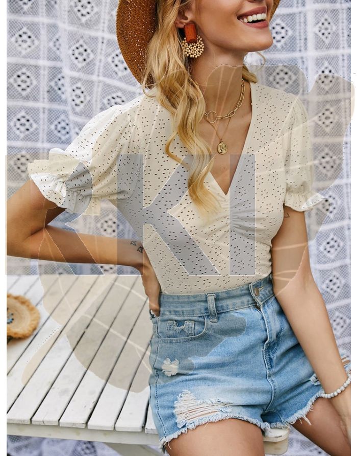 Milkmaid Shirred Top