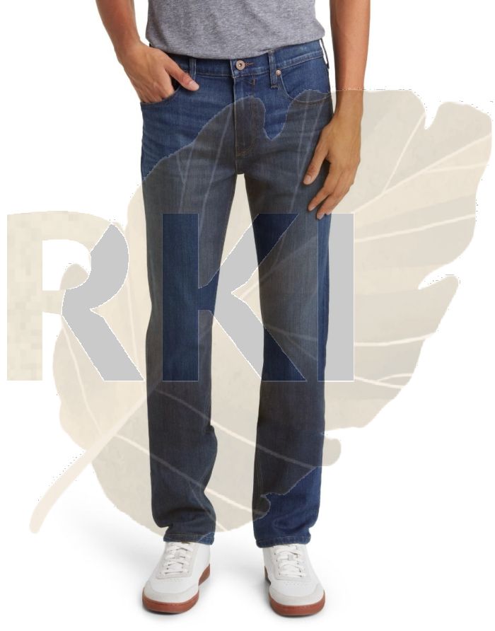 Indigo Blue Non Stretch Custom Jeans for Men